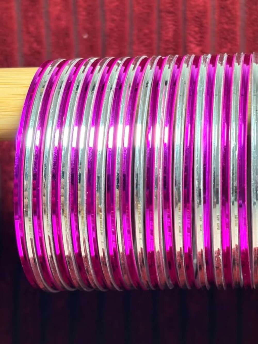 36pc Women's Multi-Piece Metal Bangle Set, Metallic Stackable Wristbands